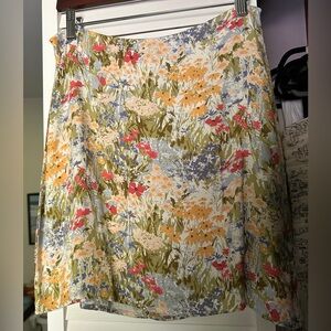 Reformation Floral Mini Skirt